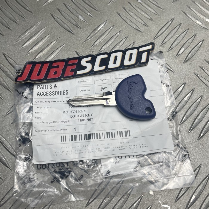 Blank Key / Kunci Duplikat / Kunci Biru Piaggio Vespa Original