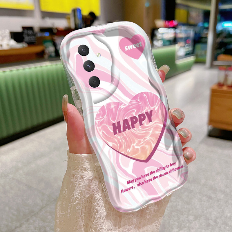 Casing Hp Samsung Galaxy A54 5G A34 5G A33 5G A53 5G A73 5G Case pola bintang hijau dan cinta merah 