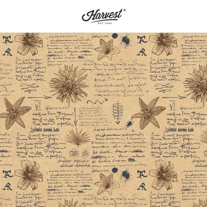 

TERLARIS Kertas Kado Harvest / Wrapping Paper Brown Kraft Fancy - Paket isi 4 be-120