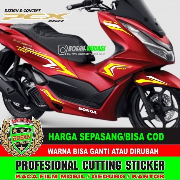 Cutting Sticker Pcx 160 Merah Pcx 160 New Merah