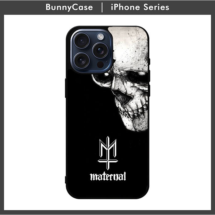 Case Casing iPhone 15 14 13 12 11 Pro Max Mini Plus iPhone X Xs Xr Skull Maternal LZ0155