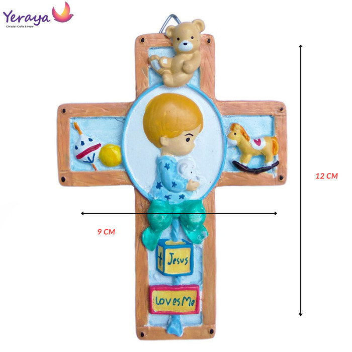 Min Pajangan Salib Dinding Untuk Kamar Anak / Dekorasi Hiasan Gantung Salib Kristen Kado Rohani