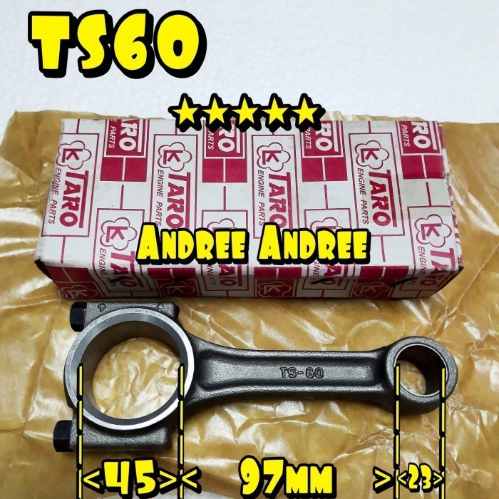 $+$+$+$+] Conrod Connecting Rod Sokar Stang Piston Yanmar TS60 TS-60 TS 60 Taro