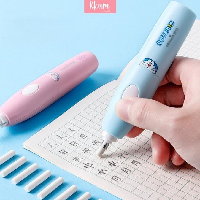 

5 in 1 Electric Stationery Doraemon/ Perlengkapan alat tulis elektrik MBS