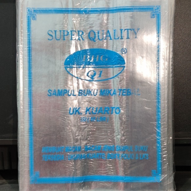 

HOT PROMO Sampul Buku Plastik Mika uk. Kuarto (isi 60 Lembar)