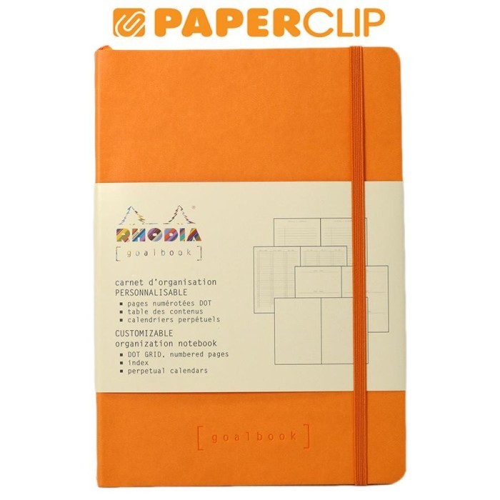 

HRG DISKON NOTEBOOK RHODIA GOALBOOK 117755C IVO.A5 ORANGE