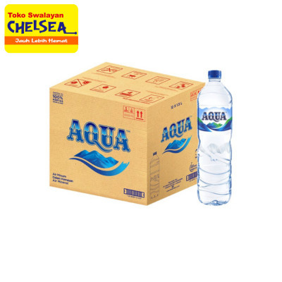 

Aqua botol 1500ml dus/ air mineral dalam kemasan botol