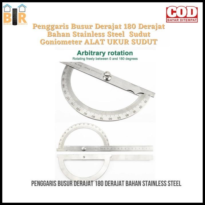 

HOT DEAL PENGGARIS BUSUR DERAJAT 180 DERAJAT BAHAN STAINLESS STEEL SUDUT GONIO !!!!!!
