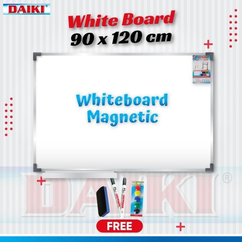 

Lagi Promooo !!! Papan Tulis / Whiteboard Magnetic Daiki Uk 90X120 Cm