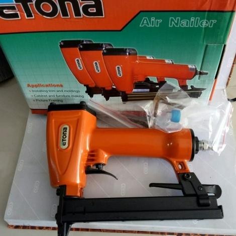 

Banyak Diskon!!! Mesin Staples Angin Kompresor - Etona Air Nailer Gun 1022J Air Stapler