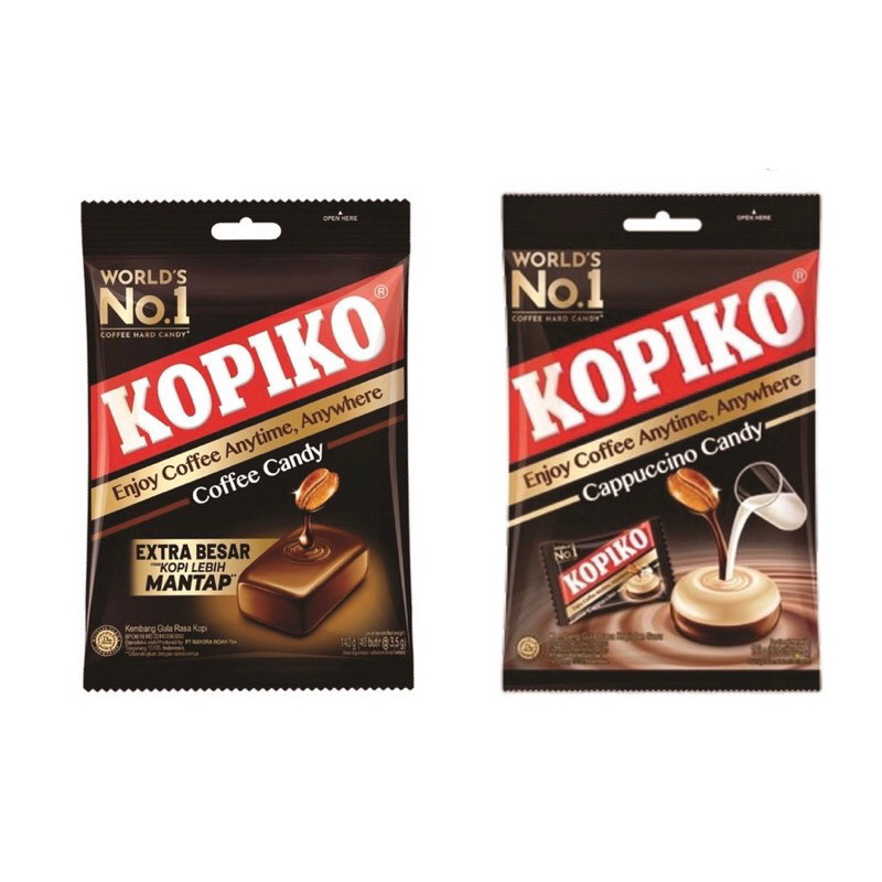 

Yens Mart - Permen Kopiko 175gr 1 Bag isi 50pcs Coffee Candy Kopi Original, Cappuccino