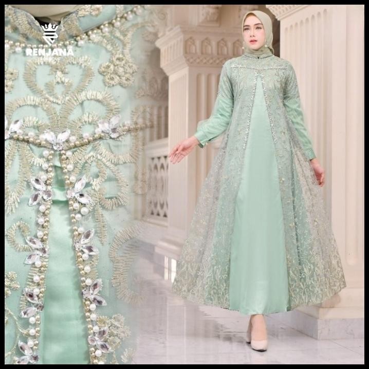 (MURAH) gamis aliya payet tile bordir Silahkan diorder