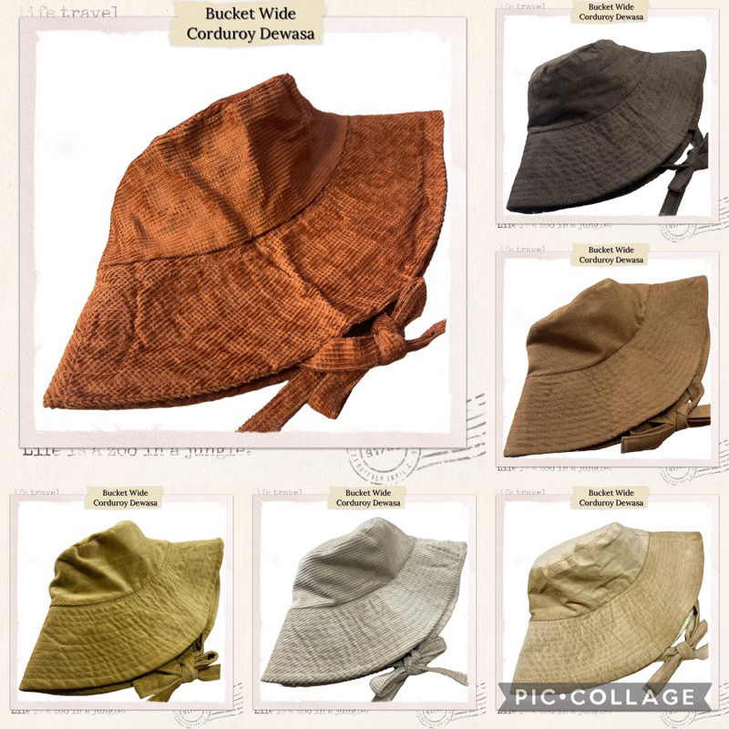 Premium topi Corduroy Bucket Hat - topi Bucket Wide Tali Corduroy - Bucket Wide Corduroy Dewasa