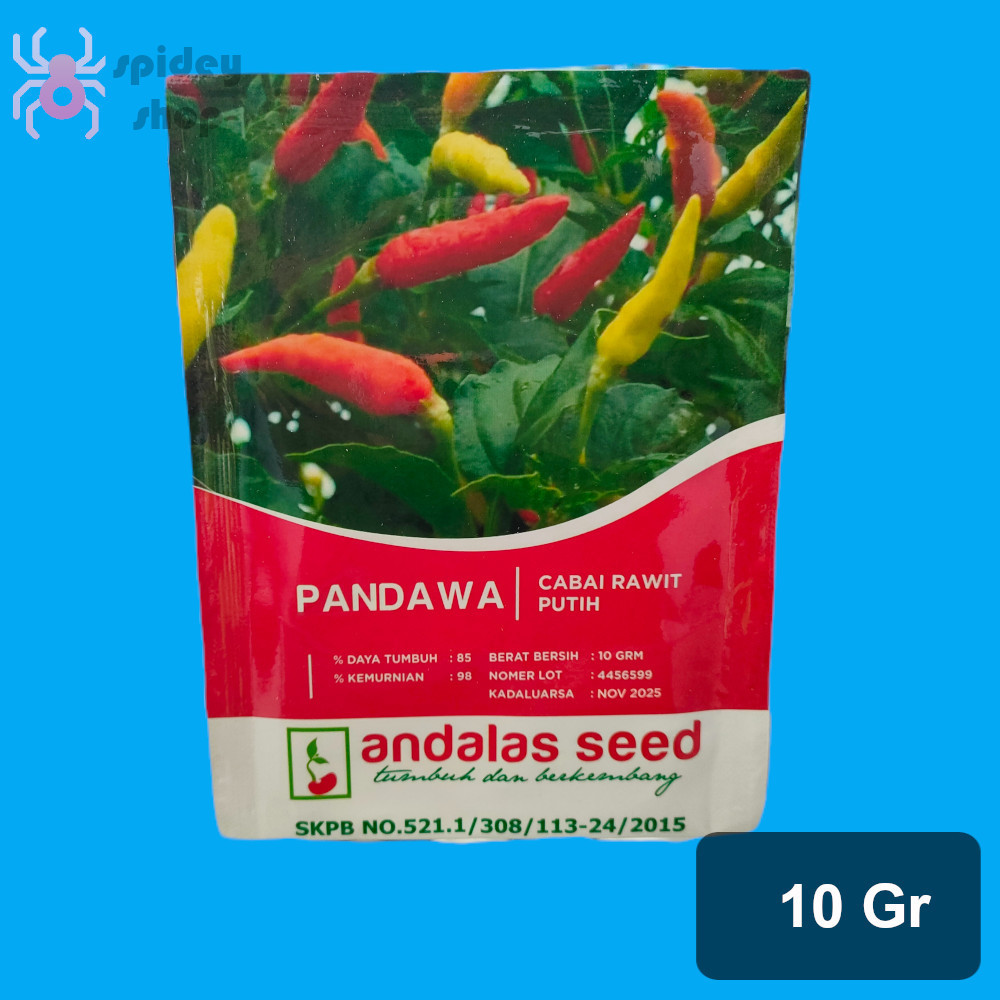 Pandawa 10 Gram Benih Cabe Rawit Putih Tegak