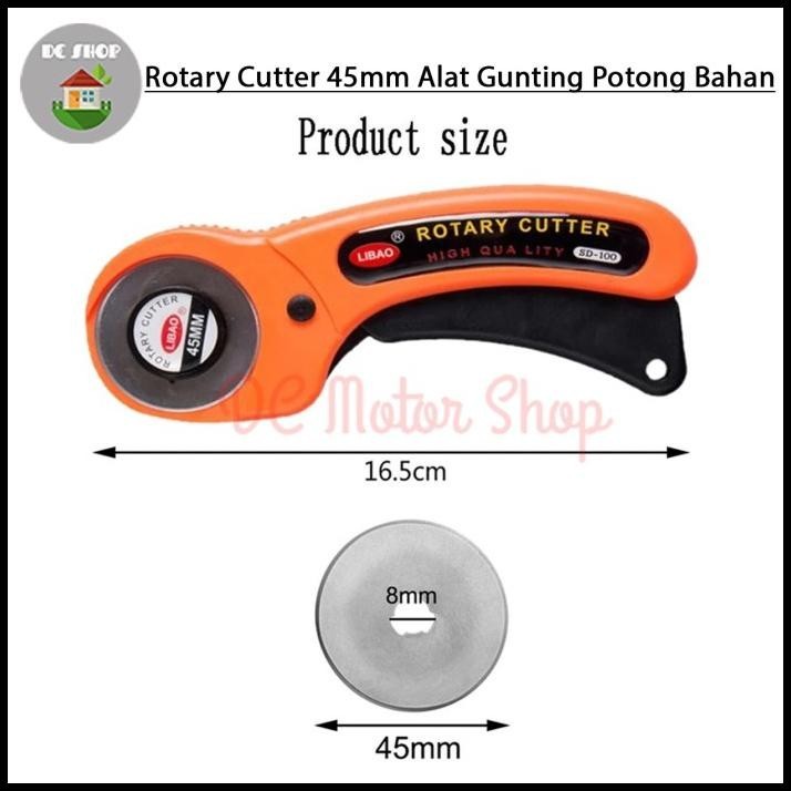 

BEST DEAL ROTARY CUTTER 45MM / ALAT GUNTING POTONG BAHAN KAIN / REFILL CUTTER !