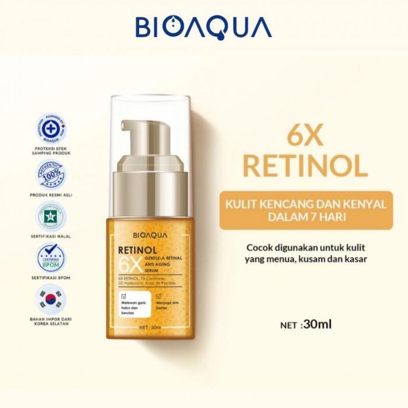 GROSIR - BIOAQUA - 6X GENTLE-A RETINOL SERUM 30ML