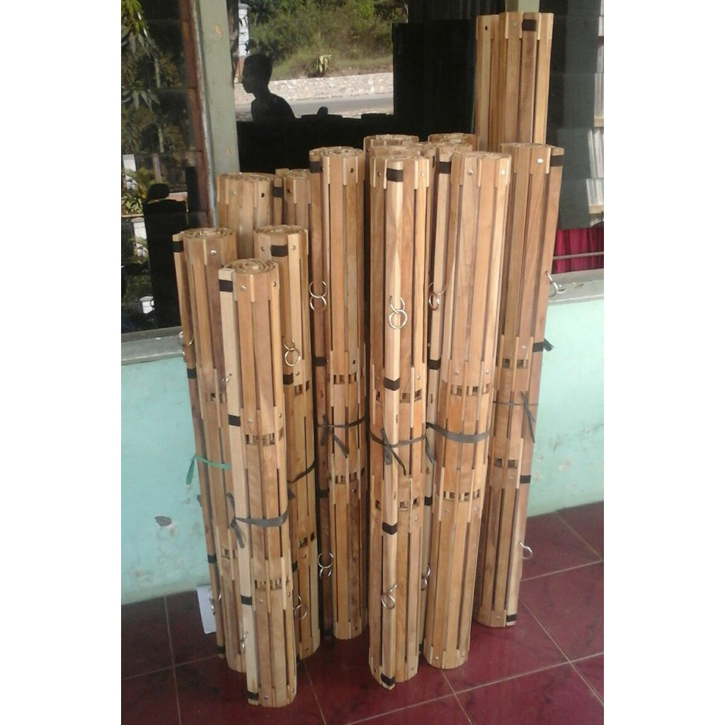 Kerai / Tirai / Sekat Ruangan - Kayu Jati