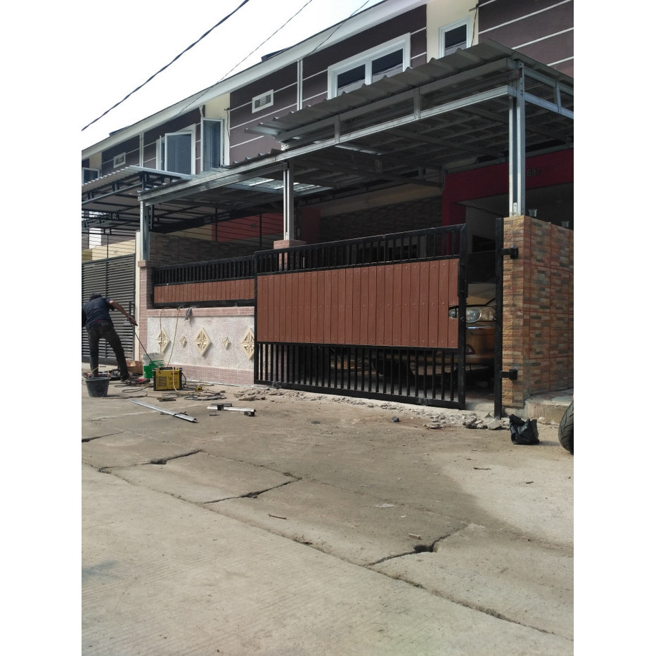 Pagar Motip Kayu Wood Plank