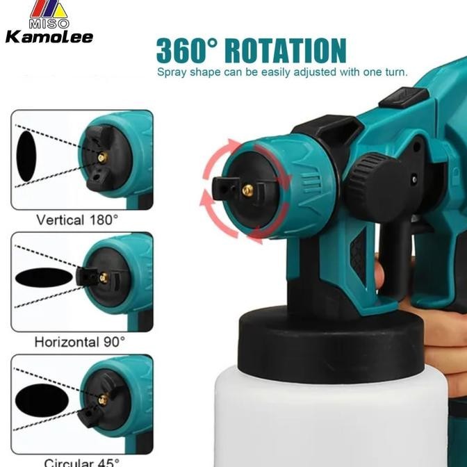 Kamolee Spray & Air Gun-Cordless Mesin Cat Semprot Elektrik 800Ml