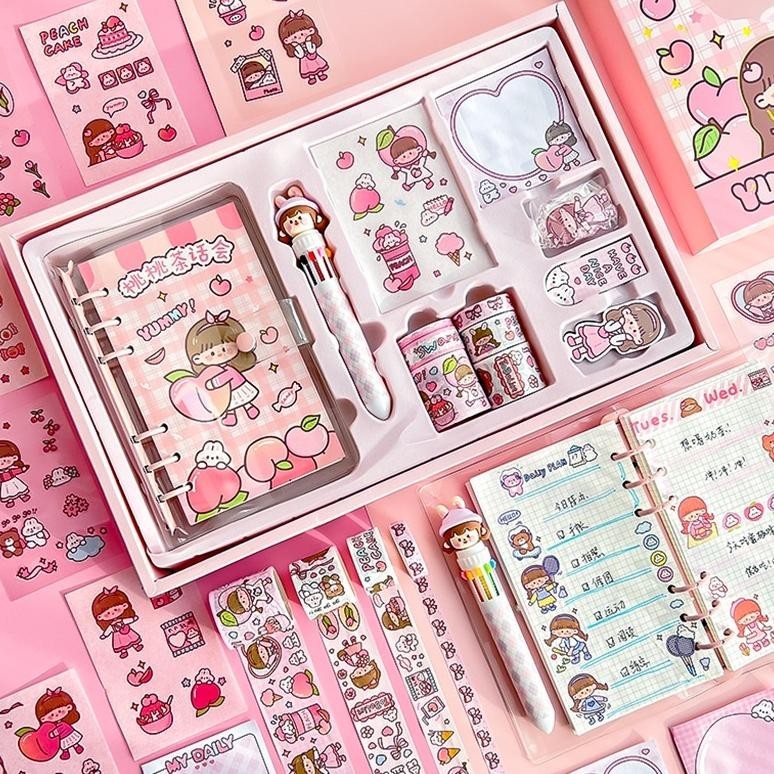 

CODSTIKER LUCU 1 SET BOX TEMA KARTUN STIKER LABEL UNTUK BUKU PEGANGAN DIARY DEKORASI DIY STIKER SPIRAL ELEGAN BAHAN BUKU NOTEBOOK TERBARU