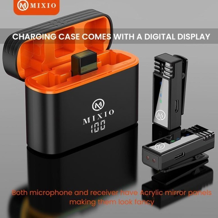 Mixio S16Pro Mic Wireless Microphone Profesional Mikrofon Lavalier