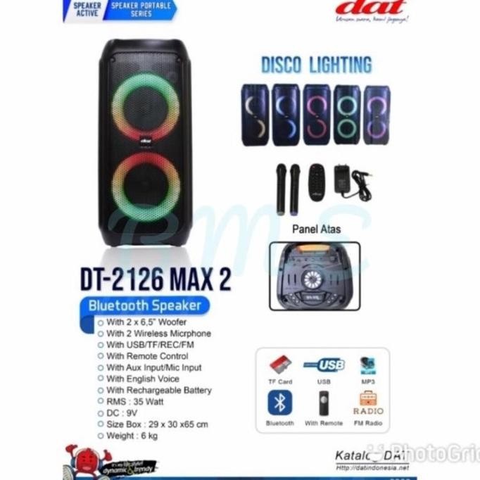 Speaker Portable Dat Dt2126 Original Dat Super Bas. Murah Premium Berkualitas