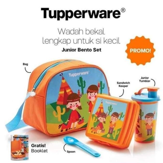 Tempat makan anak tupperware junior bento set GM