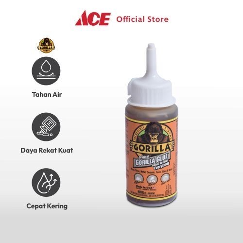 

Ace - Gorilla 118 Ml Lem Original - Cokelat