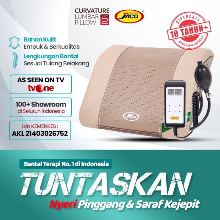 Jaco Bantal Therapy Tulang Belakang Lumbar Pillow