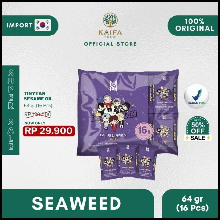 

Bts Tiny Tan - Dried Seaweed Laver / Nori Rumput Laut