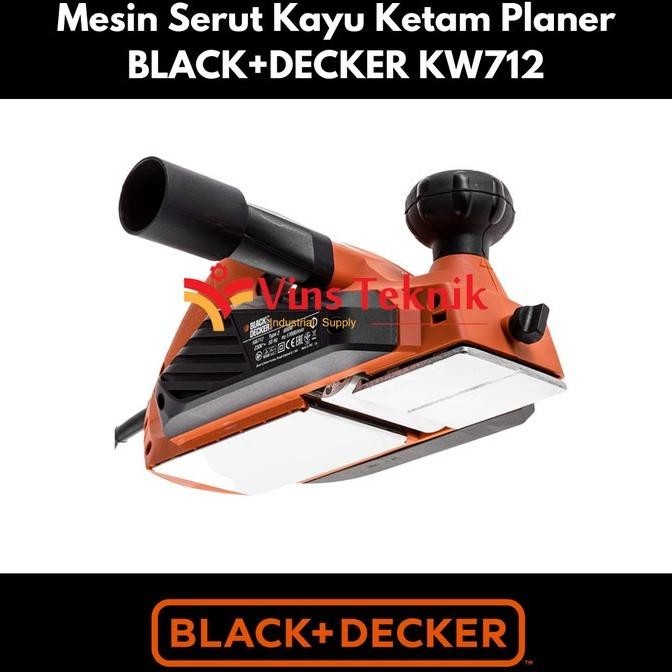 Mesin Serut Kayu Ketam Planer Kw712 Black+Decker Kw 712
