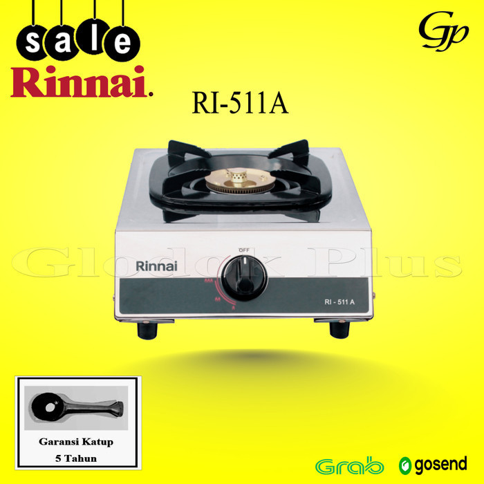 Rinnai RI-511A Kompor Gas 1 Tungku ri511a Stainless ri511 A rinai 511