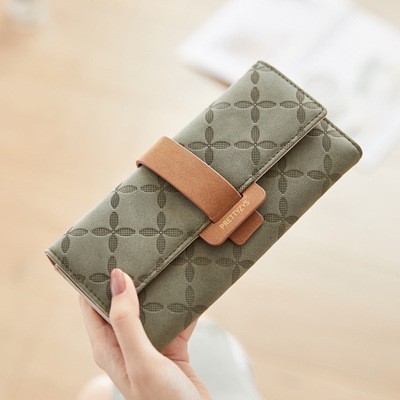 Dompet Panjang Wanita Lipat Resleting Prettyzys Remaja Wa700G3 Danique