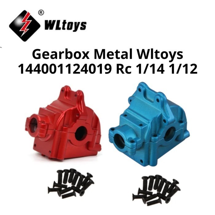 UPGRADE METAL GEARBOX FRONT OR REAR WLTOYS 144001-124019 RC 1/14 1/12