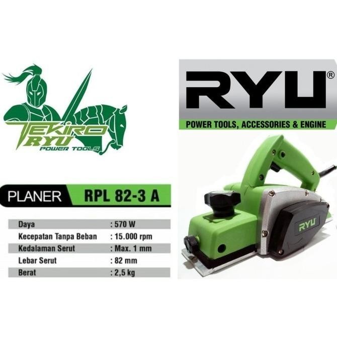 Mesin Planer Ryu Rpl 82-3A Mesin Ketam Mesin Serut Pasah Tekiro Ryu
