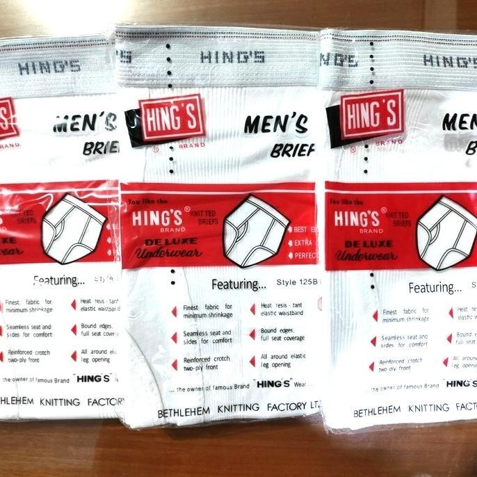 CELANA DALAM HINGS PRIA, ORIGINAL UKURAN 38 - 40 - 42