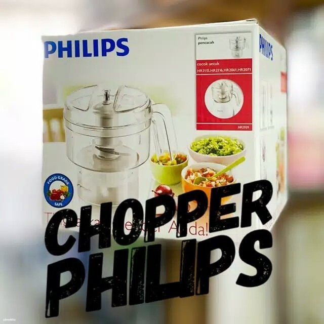 Chopper Daging Blender Philips Original Hr 2061 2071 2115 2116