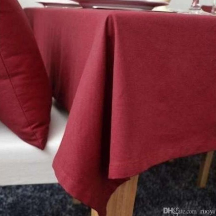 Taplak Meja Kain Polos Katun Ii Taplak Meja Makan Kain Taplak Meja