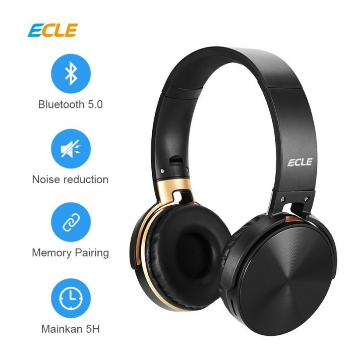 Ecle Qc950 Headphone Foldable Wireless Original