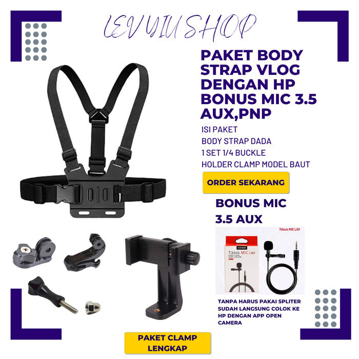 Body Strap Hp Holder Chest Smartphone Camera Dada Mounting Handphone