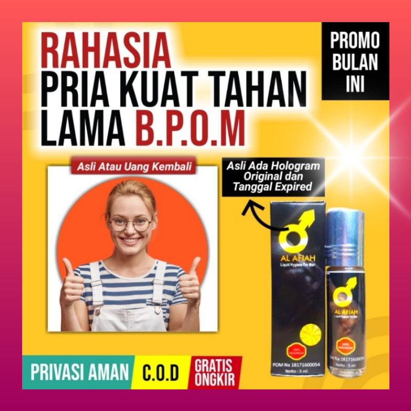 PRIVASI AMAN -  Al Afiah Hajar Jahanam Mesir Asli Original 100% BPOM  ASLI- Mengatasi Lemah Syahwat 