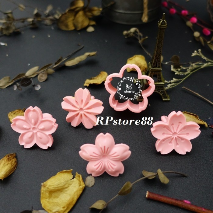 

IH710 Chefio Cetakan Cookie Motif Sakura / Cetakan Kue Kering/ Cookie Cutter BIG SALE