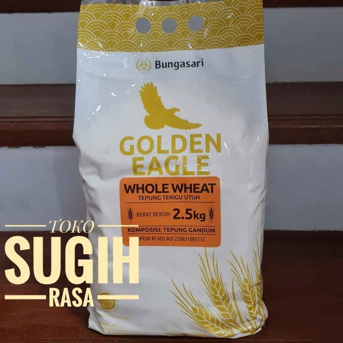 

CN501 Golden Eagle Tepung Gandum Halus (Whole Wheat) - 2.5 KG OBRAL