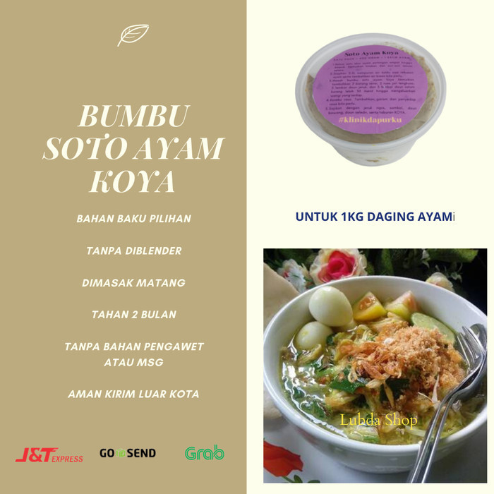 

TX462 BUMBU MASAK INSTAN SOTO AYAM KOYA PAKET 1KG BUMBU JADI PRAKTIS MURAH PROMO SPECIAL