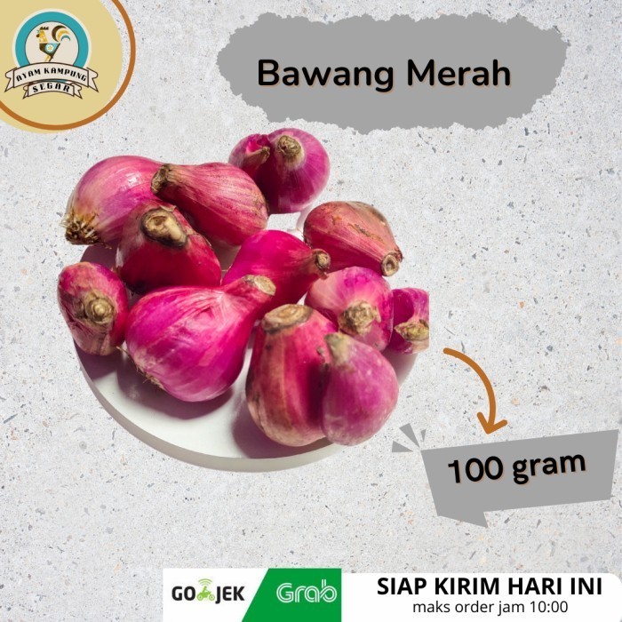 

OZ944 Bawang Merah segar fresh sayur bahan masakan per 100 gram OBRAL