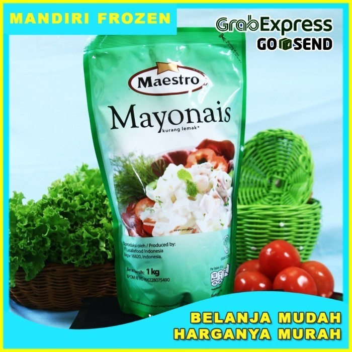 

GJ230 Mayonaise MAESTRO Original 1 kg - Bahan Masakan & Bumbu GRATIS ONGKIR