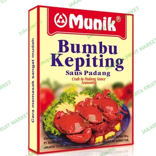 

ZC686 (BAHAN MASAKAN) MUNIK BUMBU KEPITING 180GR PROMO