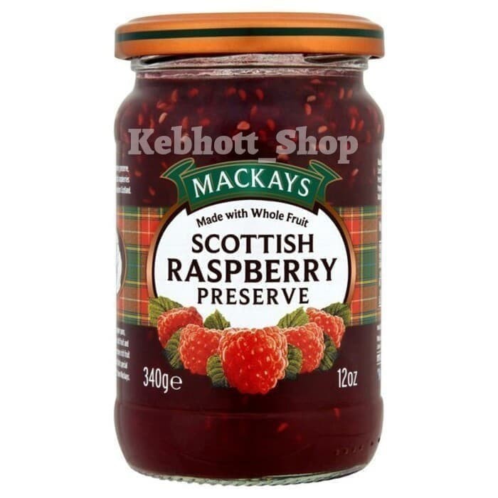 

Maays Scottish Raspberry Preserve Jam Fruit 340Gr Selai Rasberry