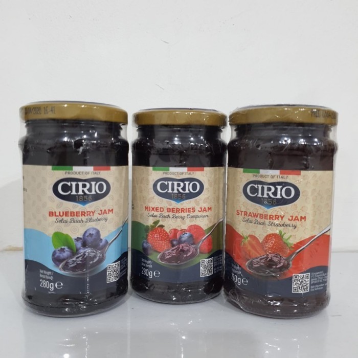 

Cirio Selai Buah Blueberry / Strawberry / Xed Berry Jam 280 Gram