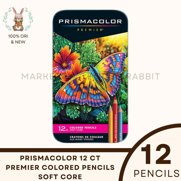 

Prismacolor Premier 12 Colored Pencils Prisma Color Isi 12 Warna -Anza Wahda